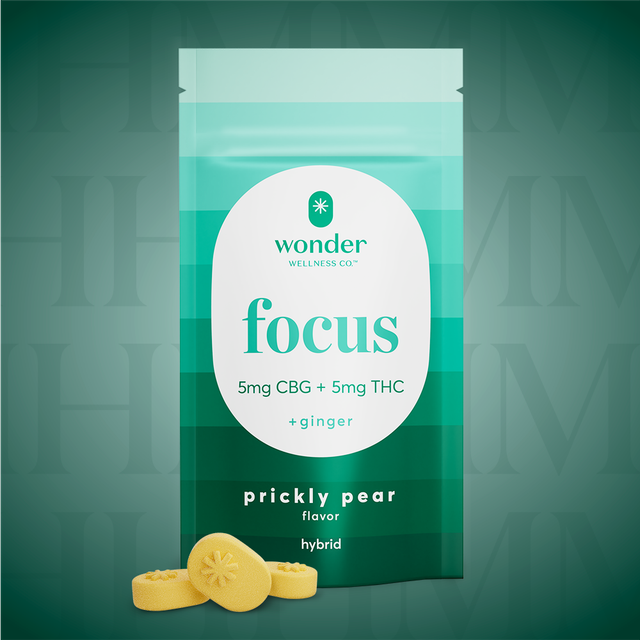 Focus Prickly Pear 1:1 THC:CBG Wonder Wellness Co. Focus Prickly Pear 1:1 THC:CBG Wonder Wellness Co.
