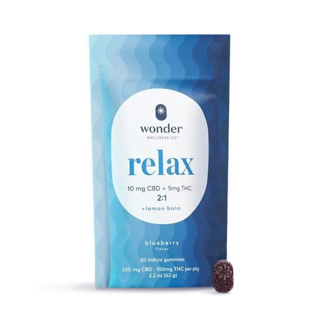Relax Blueberry 2:1 CBD:THC Wonder Wellness Co.