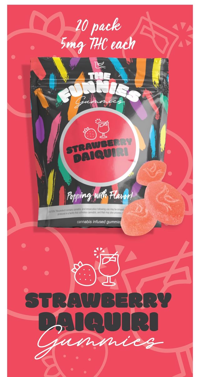 Strawberry Daiquiri The Funnies Gummies Strawberry Daiquiri The Funnies Gummies