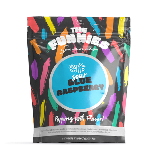 Sour Blue Raspberry The Funnies Gummies