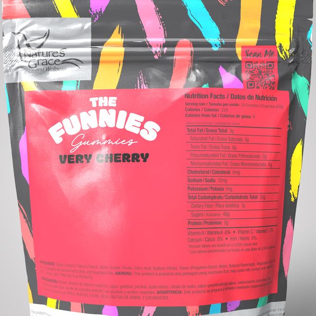 Very Cherry 1:1 THC:CBD The Funnies Gummies