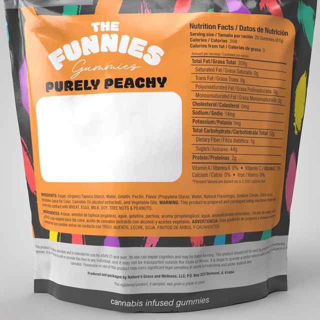 Super Funny Purely Peachy The Funnies Gummies Super Funny Purely Peachy The Funnies Gummies