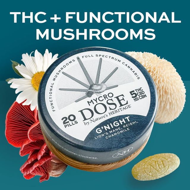 Mycro Dose G'Night 1:1:1 THC:CBD:CBN Nature'S Heritage Mycro Dose G'Night 1:1:1 THC:CBD:CBN Nature'S Heritage