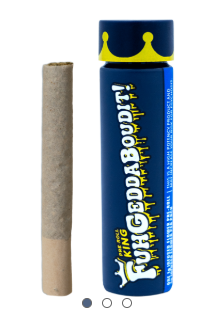 Fuhgeddaboudit Papaya Crush w/ Diamonds Pre Roll King of Jersey
