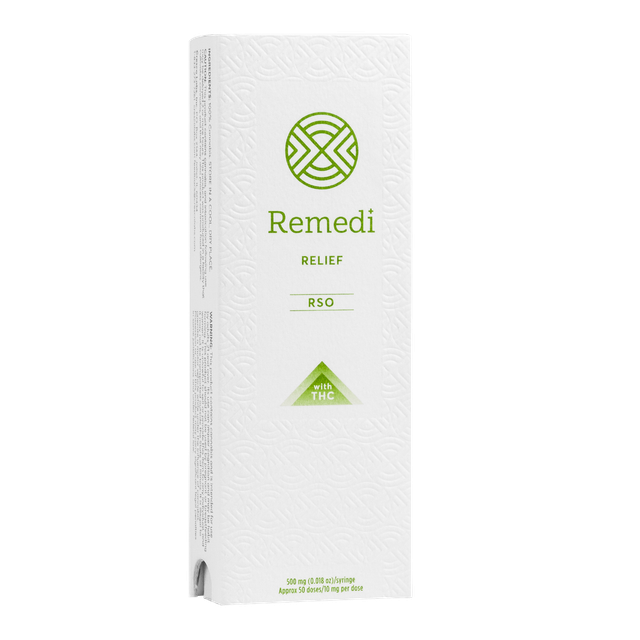 Relief 1:1 RSO Syringe 0.5g Remedi Relief 1:1 RSO Syringe 0.5g Remedi