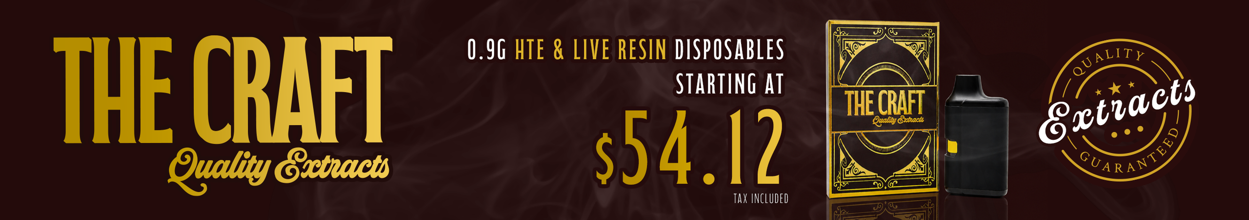 Cannabis Promo, Cannabis Sales, Cannabis Discounts, Cannabis on Sale, The Craft 0.9g AIO