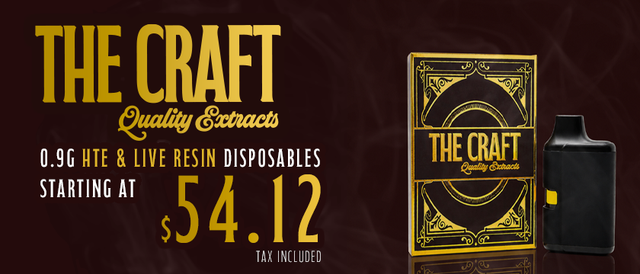 Cannabis Promo, Cannabis Sales, Cannabis Discounts, Cannabis on Sale, The Craft 0.9g AIO