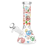 World Peace Glass Beaker Water Pipe