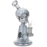 Ancient Skullz Glass Water Pipe