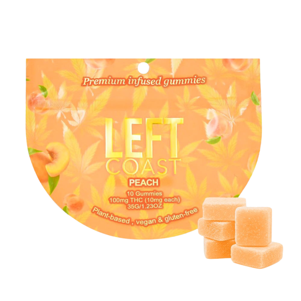 Peach Gummies Left Coast Peach Gummies Left Coast