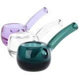 Elegant Bent Hammer Glass Hand Pipe Colors Vary