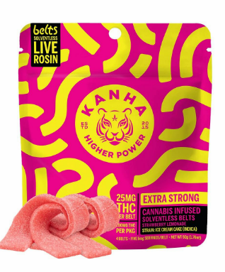 Solventless Live Rosin Strawberry Lemonade Belts Kanha