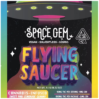 Pink Lemonade Flying Saucer Space Gem