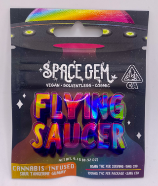 Sour Tangerine Flying Saucer Space Gem