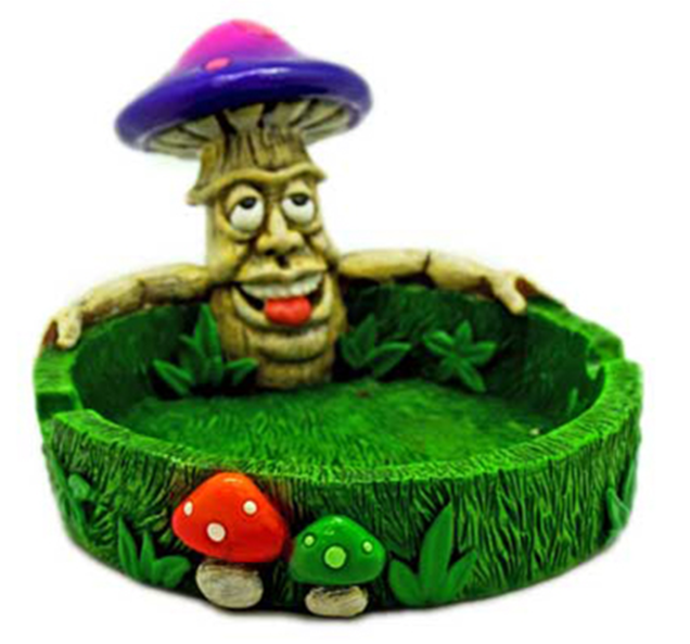 Mushroom Face Ashtray Fantasy Ashtrays
