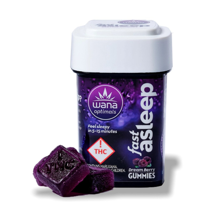 Wana Optimals Gummies | 5:1 Fast Asleep Dream Berry 20mg Rec