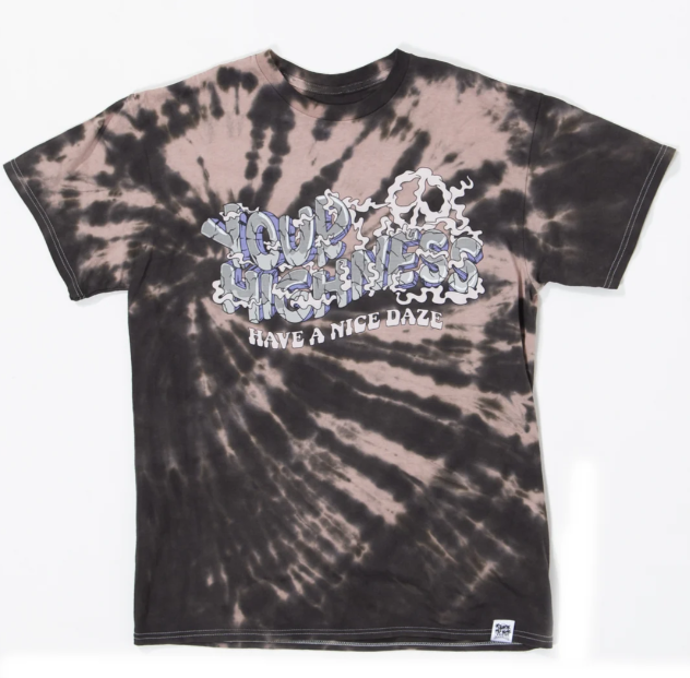 Good Vibes Brown Tie Dye Tee Your Highness