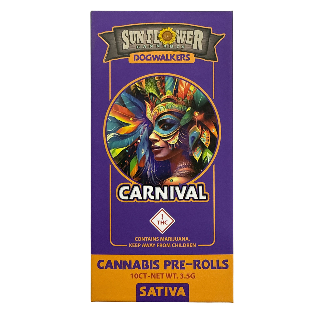 Sunflower Cannabis Preroll 10 Pack | Carnival 3.5g Rec