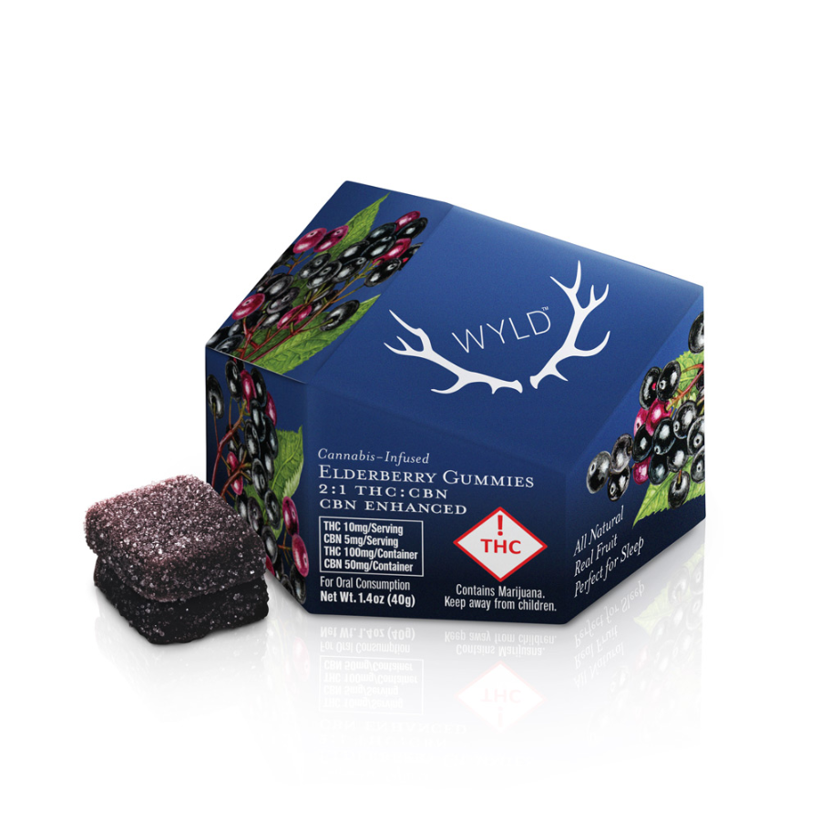 Wyld Elderberry Gummies | CBN 2:1 100mg Rec