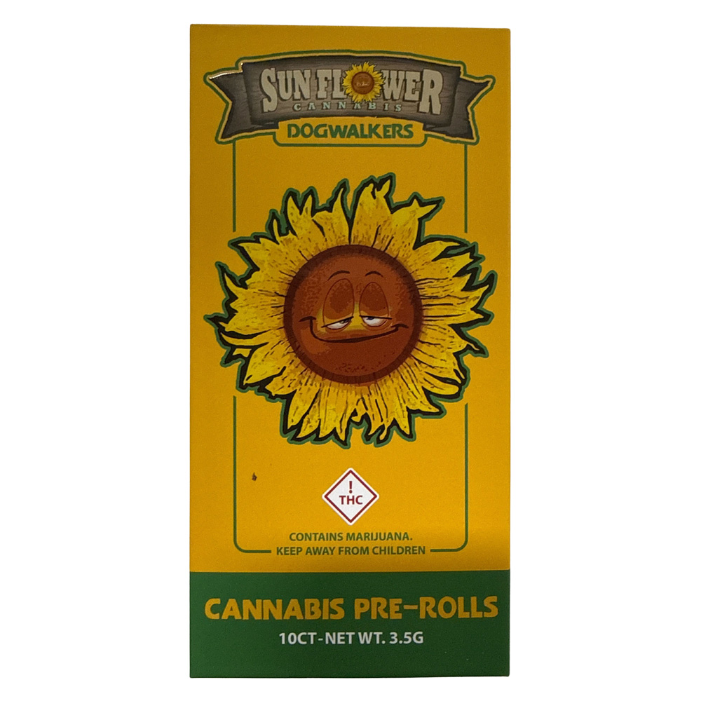 Sunflower Cannabis Preroll 10 Pack | Purple Goat 3.5g Rec