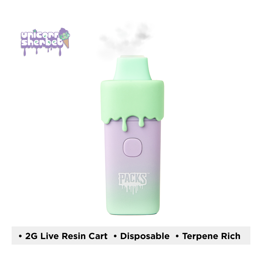 Packwoods Live Resin PacksPod | Unicorn Sherbet 2g Rec