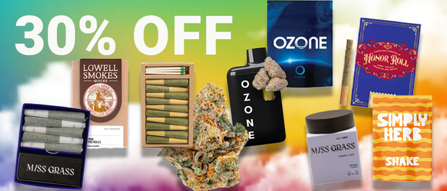 Cannabis Promo, Cannabis Sales, Cannabis Discounts, Cannabis on Sale, Ascend Weekly 30%