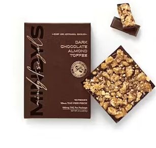 DARK CHOCOLATE ALMOND TOFFEE MINDY'S