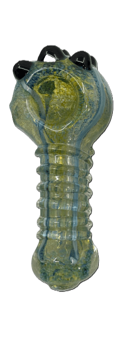 GLASS TWISTING RIM MARBLE HEAD 4.5" LOTUS