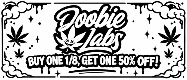 Cannabis Promo, Cannabis Sales, Cannabis Discounts, Cannabis on Sale, Doobie Labs BOGO 50%