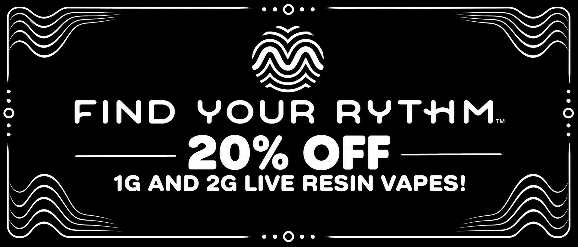Cannabis Promo, Cannabis Sales, Cannabis Discounts, Cannabis on Sale, Rythm Vape 20% Off