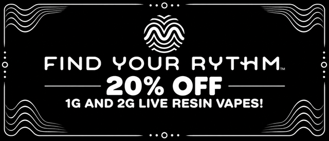Cannabis Promo, Cannabis Sales, Cannabis Discounts, Cannabis on Sale, Rythm Vape 20% Off