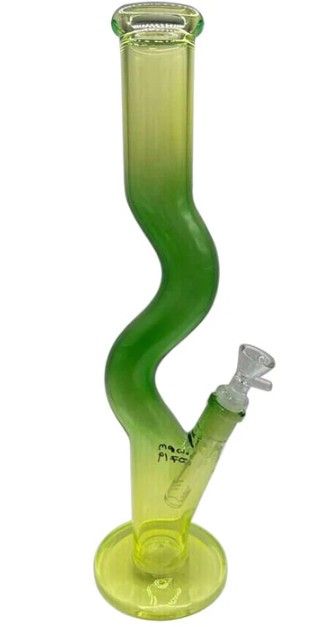 16" Assorted Color Zig Zag Generic Glass