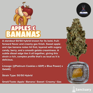 Baller Jar - Apples and Bananas - Cured Resin Volcanna