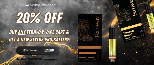Cannabis Promo, Cannabis Sales, Cannabis Discounts, Cannabis on Sale, 20% Off Fernway!