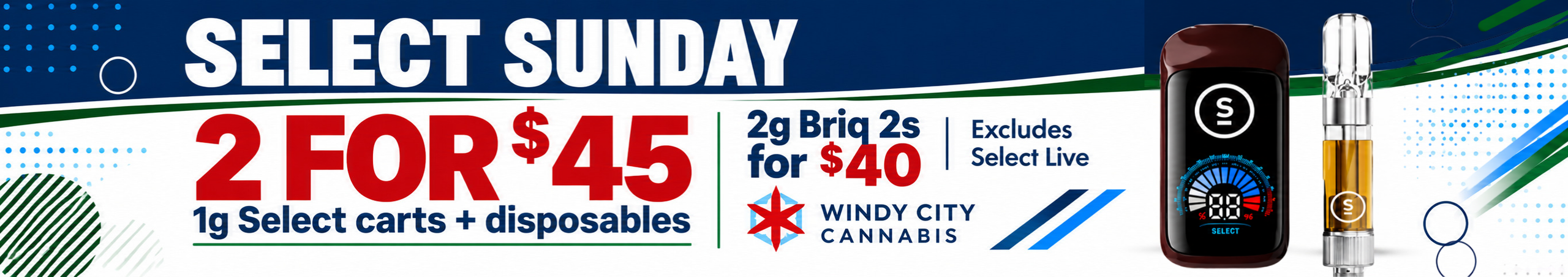 Cannabis Promo, Cannabis Sales, Cannabis Discounts, Cannabis on Sale, Select Sunday