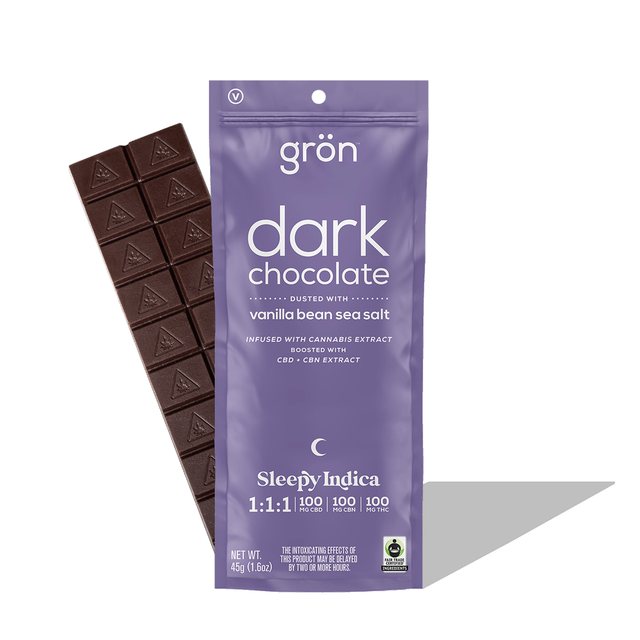 Dark Choclate 1:1:1 CBD:CBN:THC Vanilla Bean Sea Salt Gron