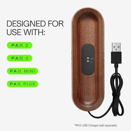Walnut Wood Grain Charging Tray Pax