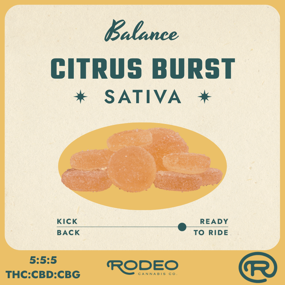 Ratios - Balance - Citrus Burst 1:1:1 THC:CBD:CBG