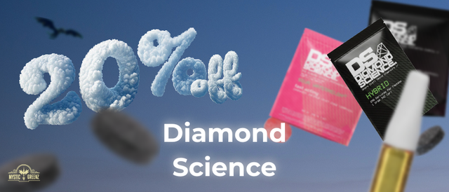 Cannabis Promo, Cannabis Sales, Cannabis Discounts, Cannabis on Sale, Diamond Science 20% Off