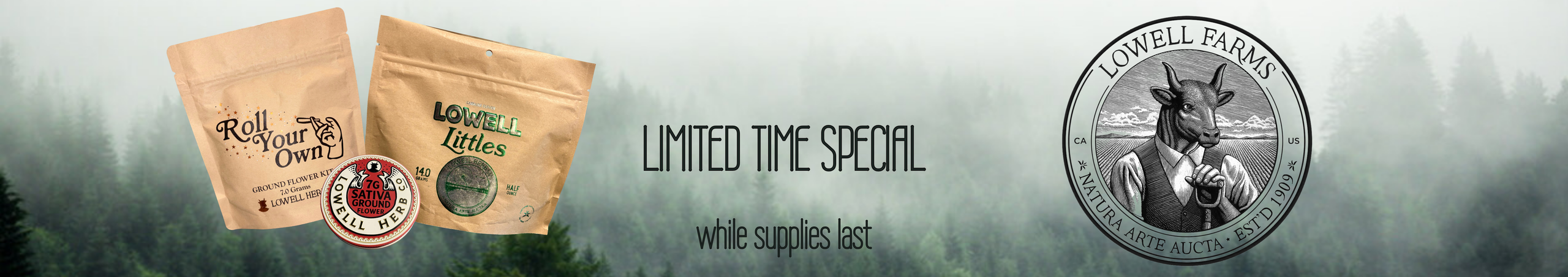 Cannabis Promo, Cannabis Sales, Cannabis Discounts, Cannabis on Sale, Lowell Limited Time Offer
