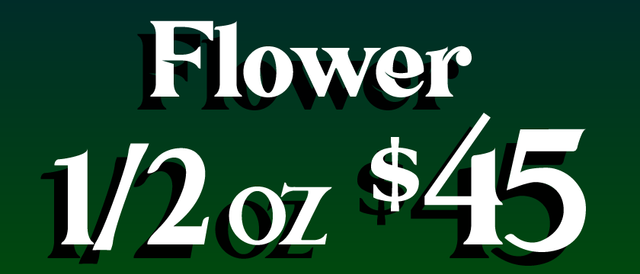 Cannabis Promo, Cannabis Sales, Cannabis Discounts, Cannabis on Sale, Connoisseur/Bomb Shelf flower — $45 1/2 oz.
