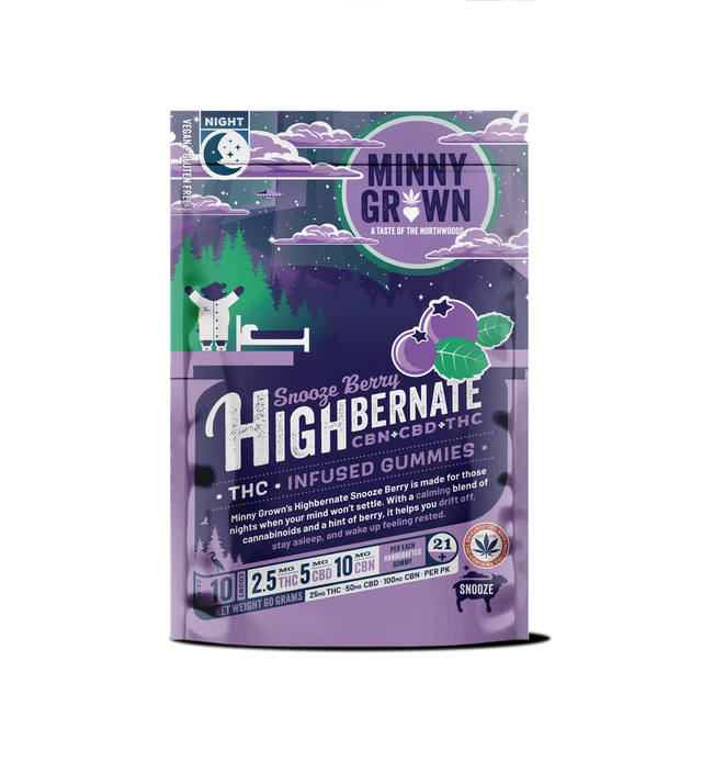 Highbernate Snooze Berry (THC, CBD, CBN) Minny Grown