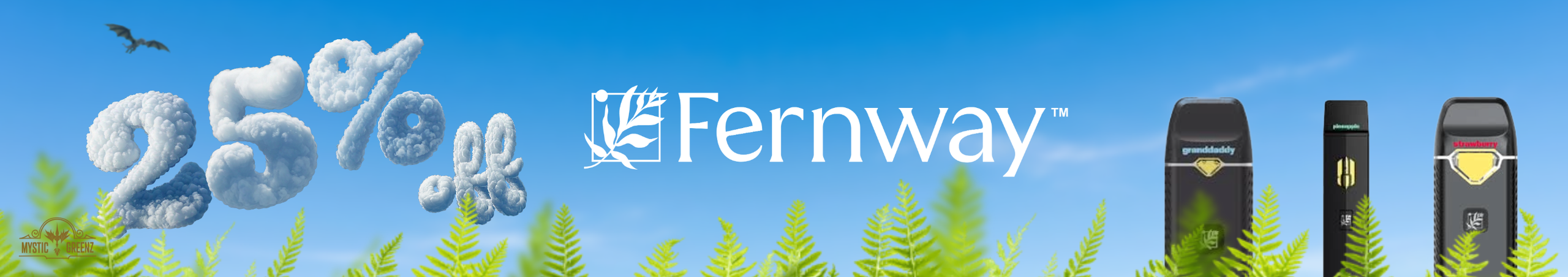 Cannabis Promo, Cannabis Sales, Cannabis Discounts, Cannabis on Sale, Fernway 20% Off