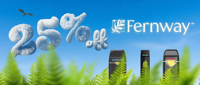 Cannabis Promo, Cannabis Sales, Cannabis Discounts, Cannabis on Sale, Fernway 20% Off