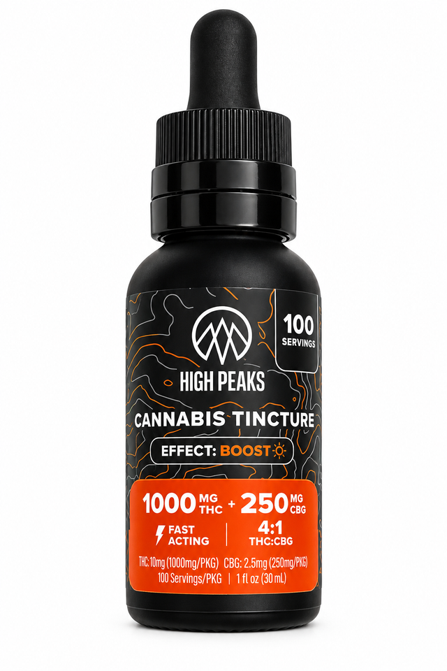 Boost 4:1 THC:CBG 1,000mg Tincture High Peaks