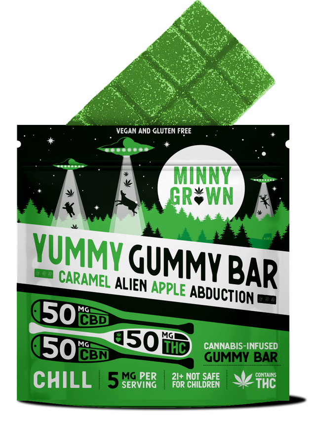 Caramel Apple Alien Abduction Yummy Gummy Bar Minny Grown