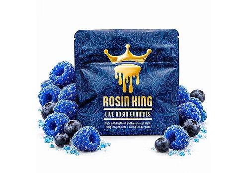 Sour Blue Razz Live Rosin Gummies 10pk Rosin King