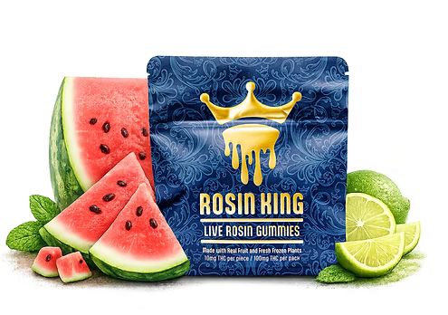 Sour Watermelon Lime Live Rosin Gummies 10pk Rosin King