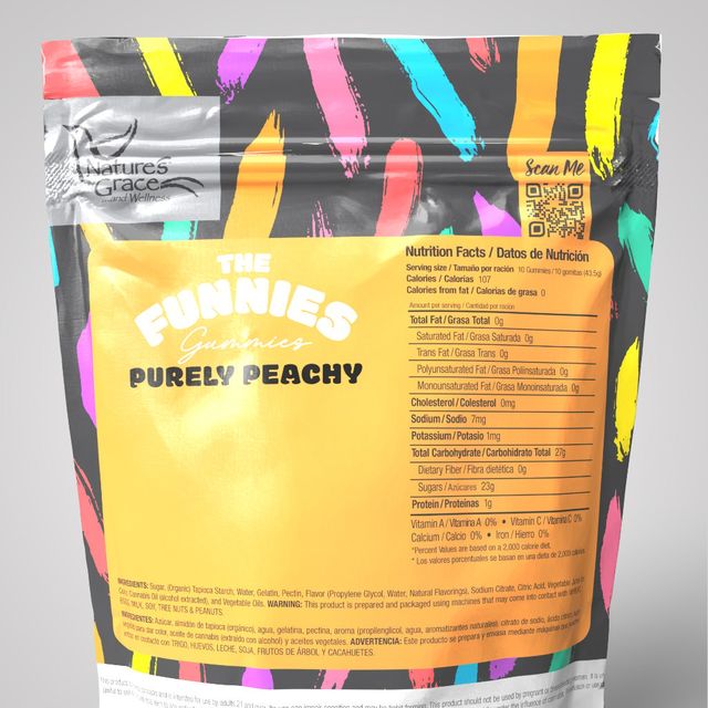 Purely Peach The Funnies Gummies Purely Peach The Funnies Gummies
