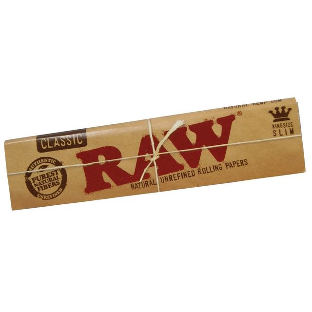 RAW Classic Rolling Papers King Size Slim Luvbuds